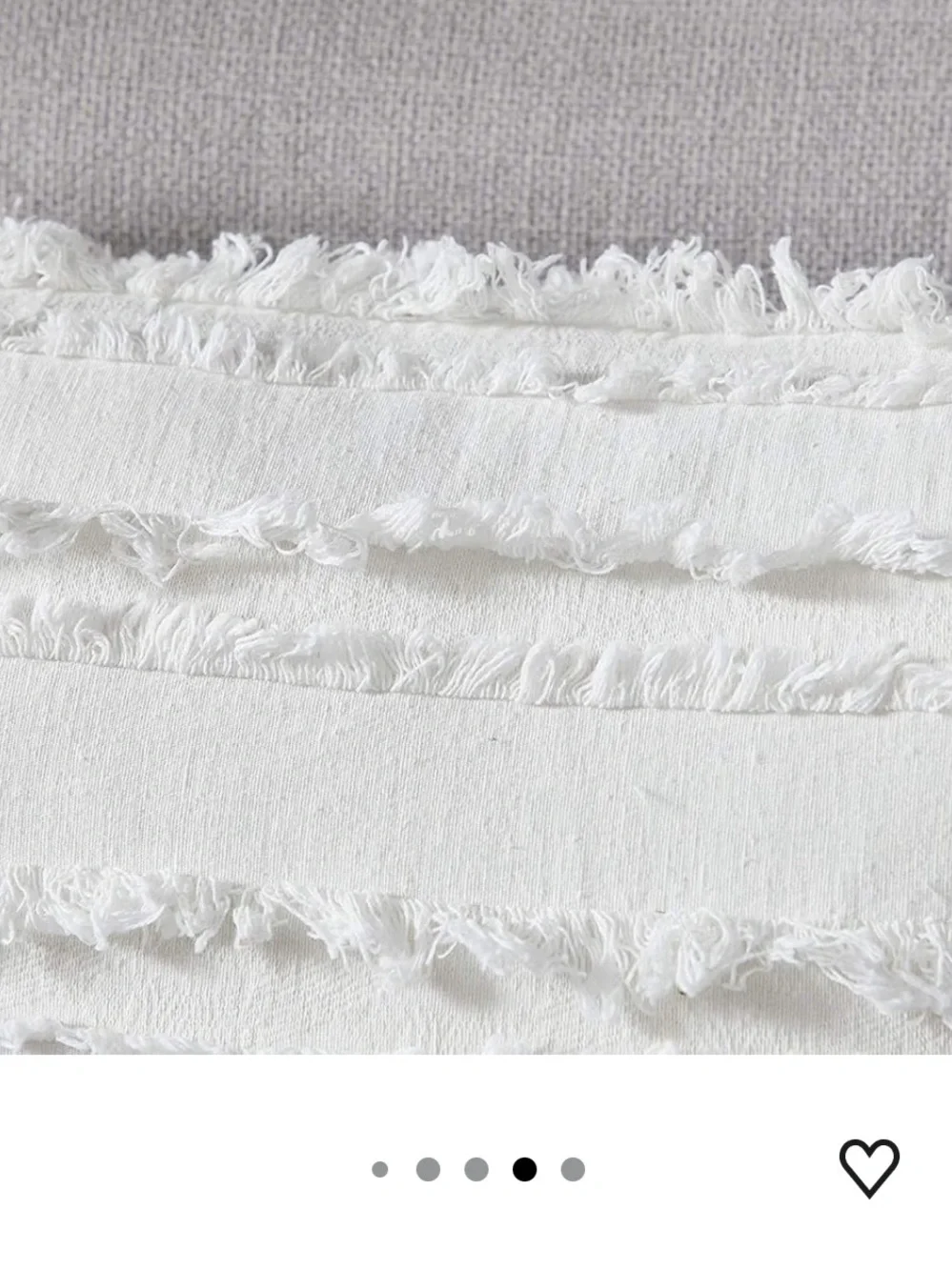 LONGHUI IVORY WHITE THROW PILLOW COVERS, Set of 2, White 16” x 16